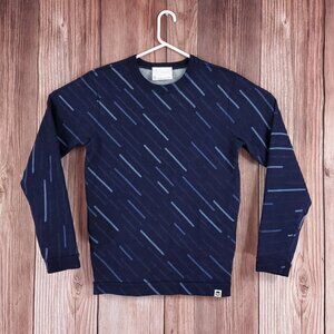 G-Star Raw by Marc Newson Mens Small Stars Sky Painted Printer Sweatshirt Navy